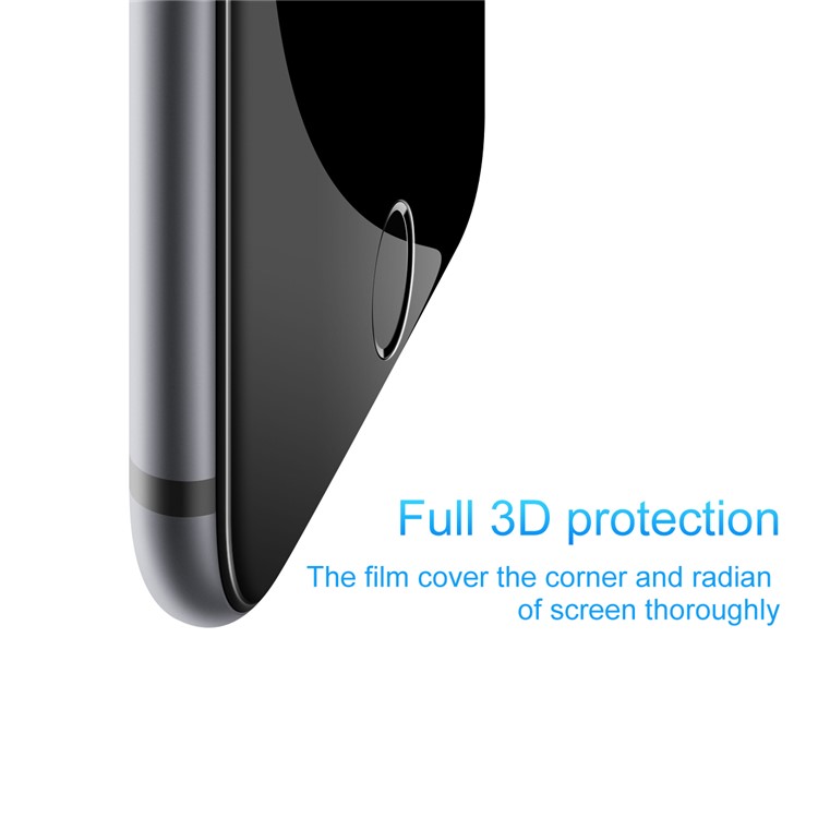 BASEUS for iPhone 8 Plus/7 Plus 5.5 inch 3D Curved Soft PET Full Screen Tempered Glass Protector Film 0.23mm - Black-2
