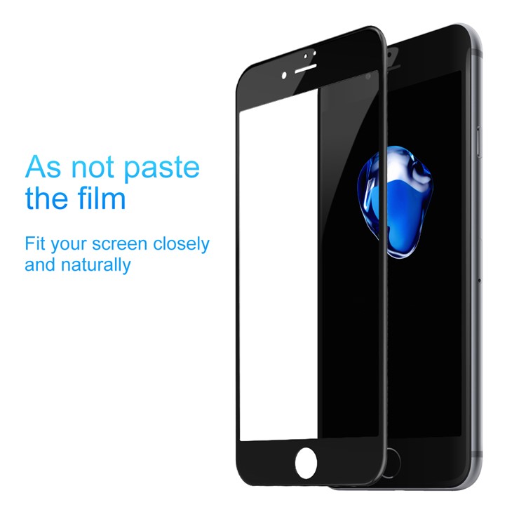 BASEUS for iPhone 8 Plus/7 Plus 5.5 inch 3D Curved Soft PET Full Screen Tempered Glass Protector Film 0.23mm - Black-3