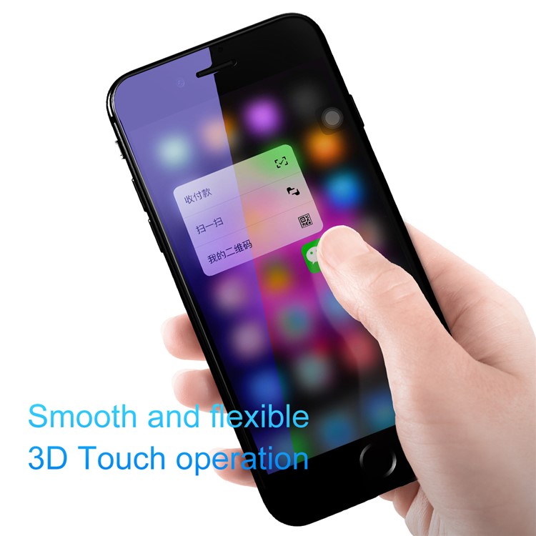 BASEUS Anti-blue-ray 0.23mm Soft PET Cobertura completa protetor de tela de vidro temperado para iPhone 8 Plus / 7 Plus 5.5 inch - negro-5