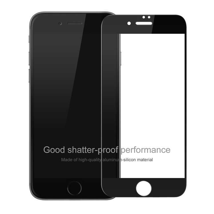 BASEUS 0.2mm Hartglas Displayschutzfolie Für IPhone 8 Plus / 7 Plus Siebdruck In Voller Größe - Schwarz-1