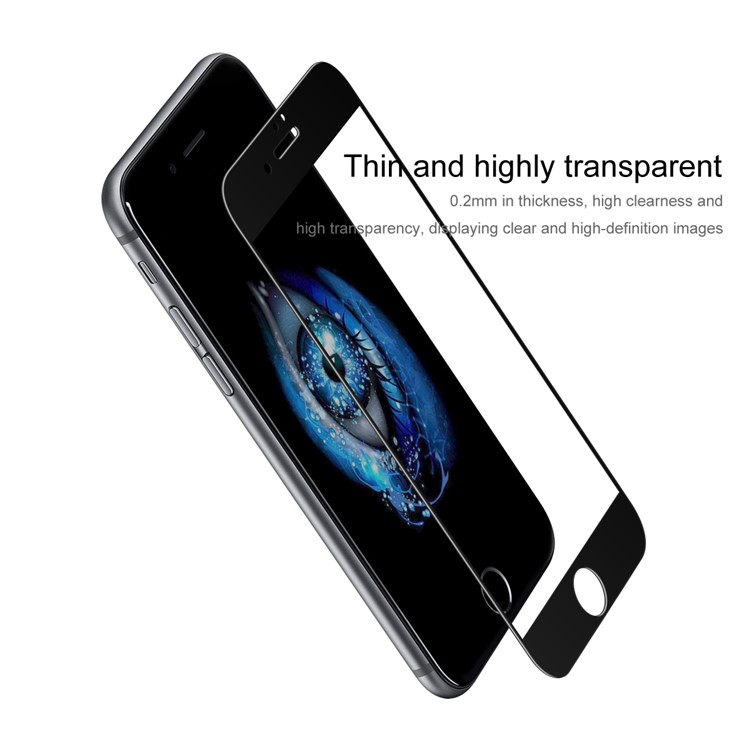 BASEUS 0.2mm Hartglas Displayschutzfolie Für IPhone 8 Plus / 7 Plus Siebdruck In Voller Größe - Schwarz-5