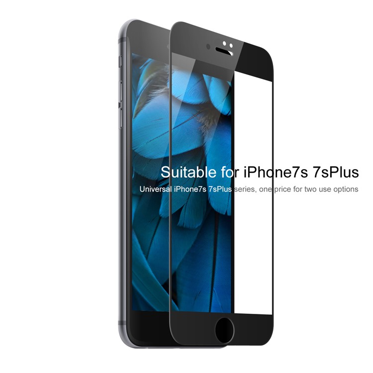 BASEUS 0.2mm Hartglas Displayschutzfolie Für IPhone 8 Plus / 7 Plus Siebdruck In Voller Größe - Schwarz-6