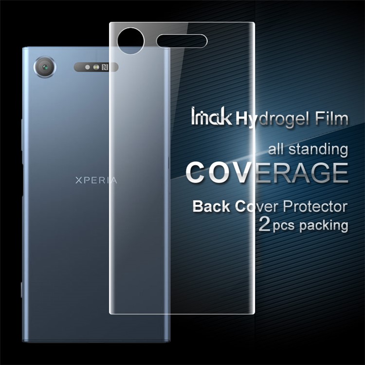 

IMAK for Sony Xperia XZ1 2 Pcs Soft Hydrogel Back Cover Protector Film, Xperia XZ1
