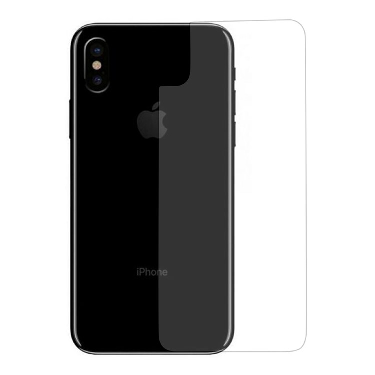 2.5D Arc Edge 9H Película de vidrio templado protector trasero para iPhone X / 10 5.8 pulgadas-1