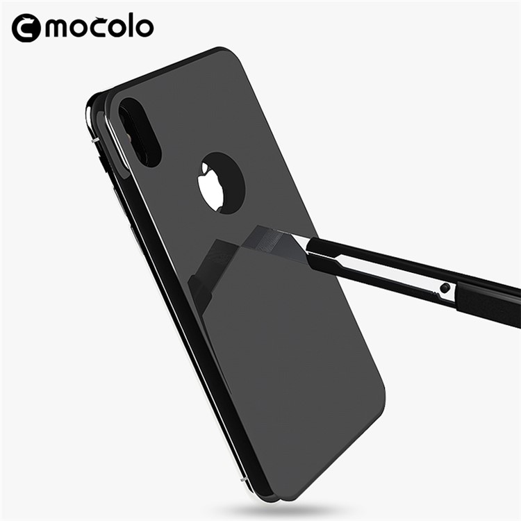 

MOCOLO 3D Шелковая Печать Закаленное Стекло Назад Протектор 0,3 Мм Для Iphone X / 10 5,8 Дюйма - Серый