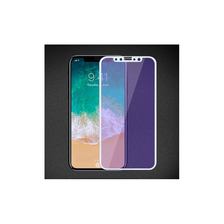 

MOCOLO Для Iphone X / Ten 5.8-дюймовые Анти-синие Лучи Мягкие Края Закаленное Стекло Защитная Пленка - Белый, iPhone X