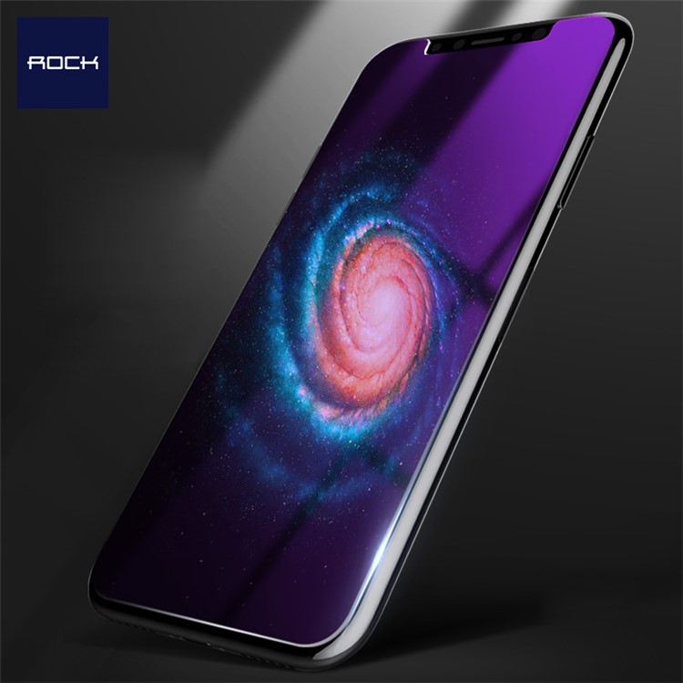 ROCK for iPhone X Anti-blue-ray HD Tempered Glass Screen Guard Film 2.5D 0.18mm-1