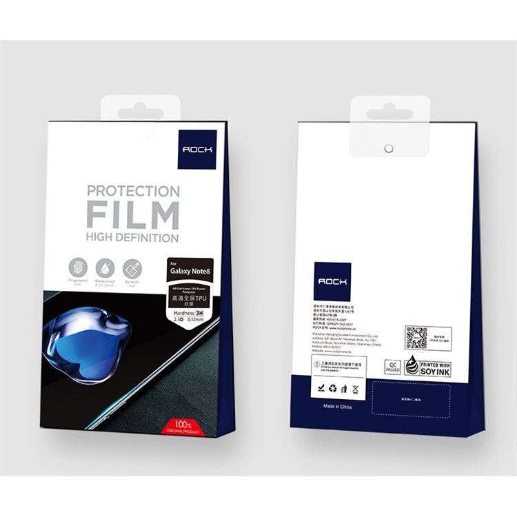 ROCK Full Coverage Soft TPU Screen Protector Guard Film for Samsung Galaxy Note 8 SM-N950-5