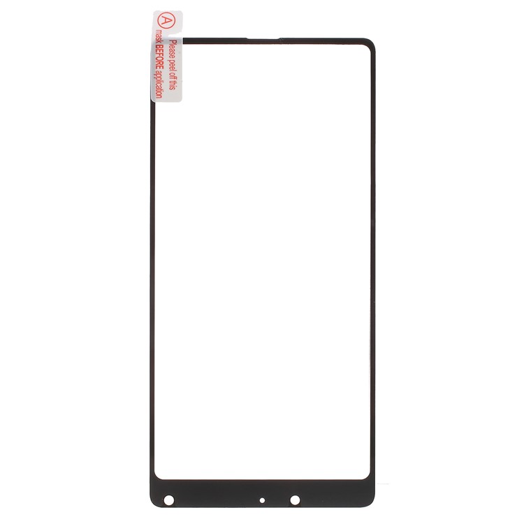 Impressão De Seda Filme De Proteção De Tela De Vidro Temperado De Tamanho Completo Para Xiaomi Mi Mix 2 - negro-2