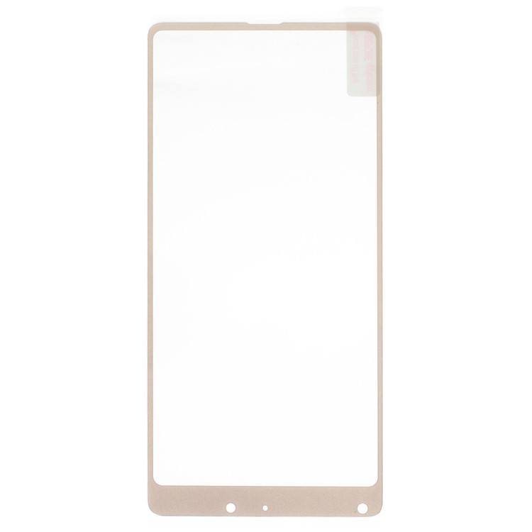 Silk Printing Full Screen Tempered Glass Guard Film for Xiaomi Mi Mix 2 - Rose Gold-1