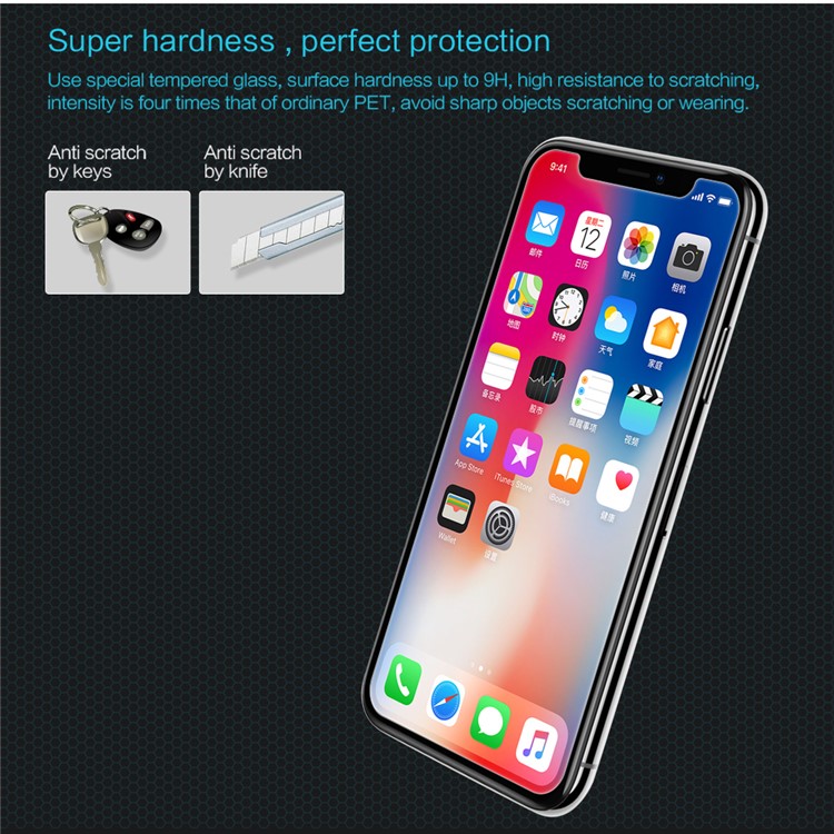 NILLKIN Amazing H Tempered Glass Anti-burst Screen Protector Film for iPhone X-3