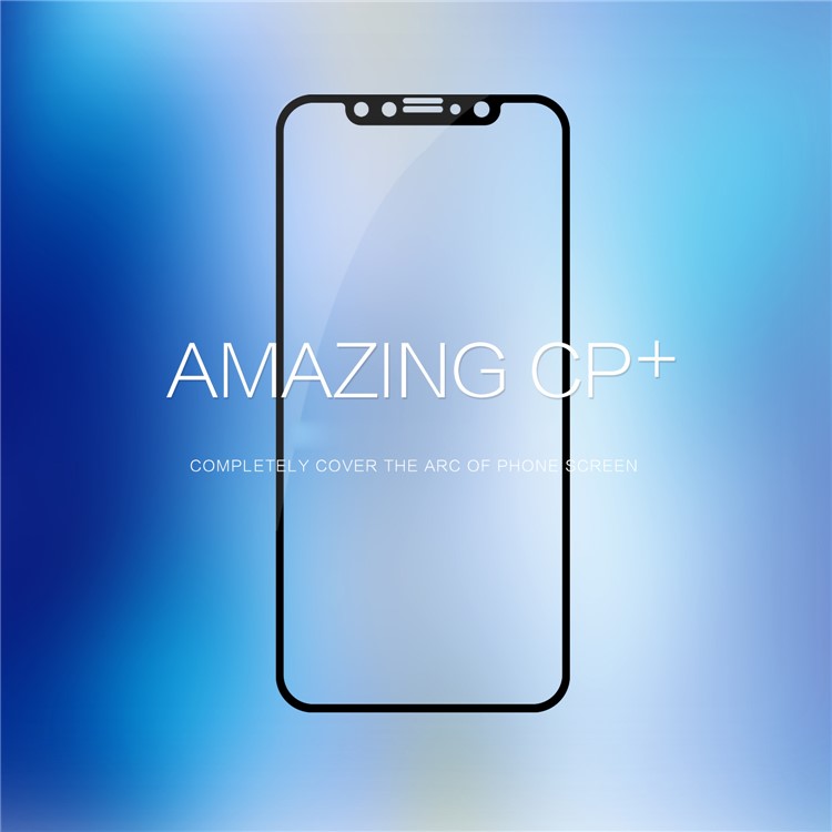 NILLKIN Amazing CP+ Nanometer Anti-explosion Tempered Glass Screen Film for iPhone X - Black-1