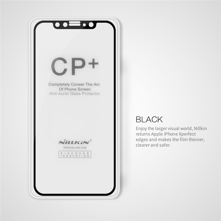 NILLKIN Amazing CP+ Nanometer Anti-explosion Tempered Glass Screen Film for iPhone X - Black-10