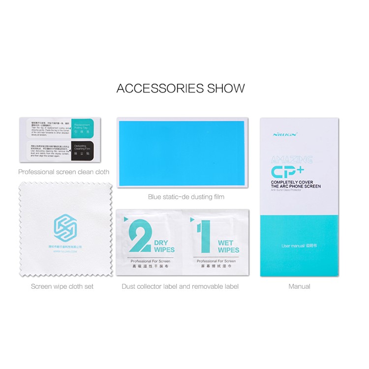 NILLKIN Amazing CP+ Nanometer Anti-explosion Tempered Glass Screen Film for iPhone X - Black-12
