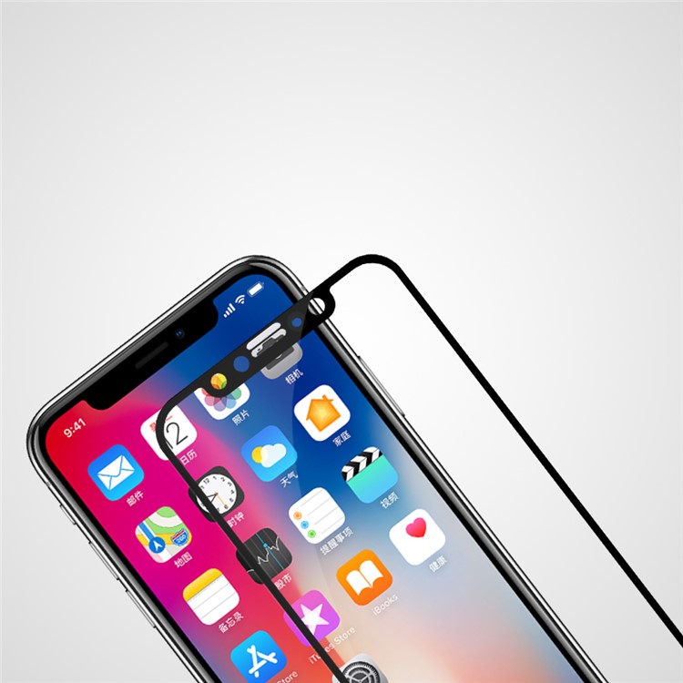 NILLKIN Amazing CP+ Nanometer Anti-explosion Tempered Glass Screen Film for iPhone X - Black-4