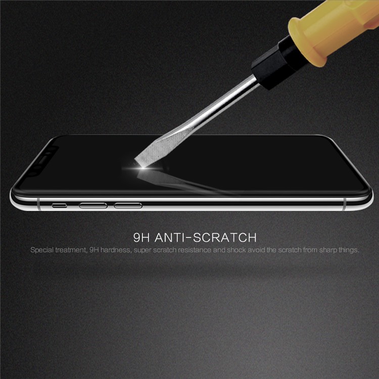 NILLKIN Amazing CP+ Nanometer Anti-explosion Tempered Glass Screen Film for iPhone X - Black-8