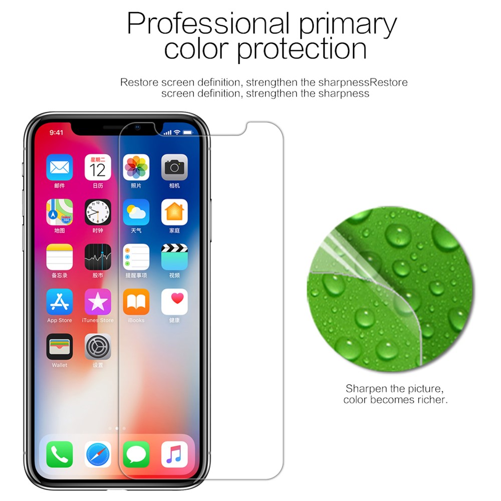 Nillkin Anti-Fingerabdruck HD Klar LCD-Displayschutzfolie Für IPhone X-2