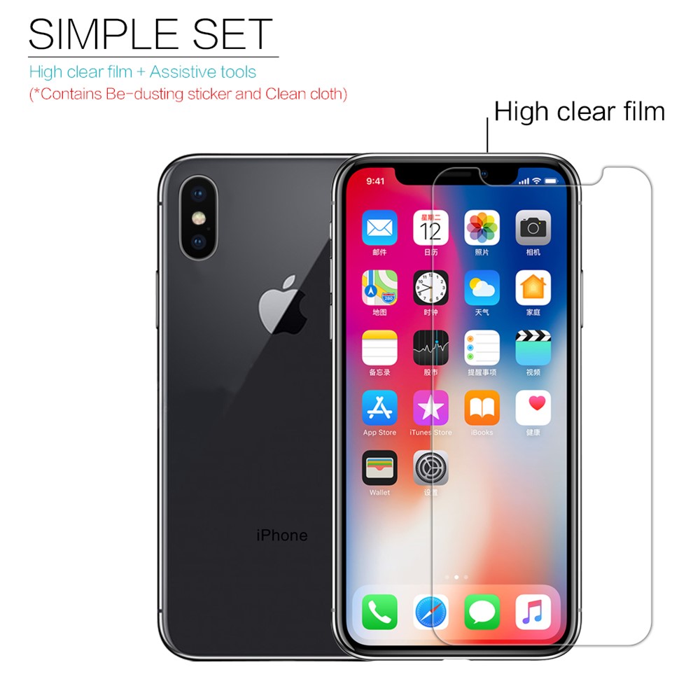 Nillkin Anti-Fingerabdruck HD Klar LCD-Displayschutzfolie Für IPhone X-5