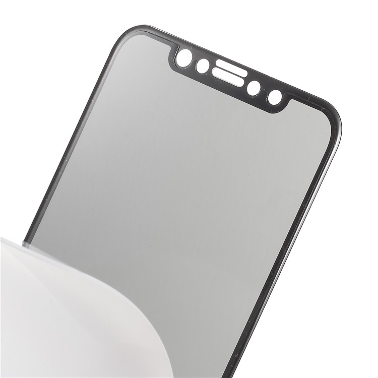 3D Curved Anti-spy Full Coveraged Tempered Glass Screen Protector for iPhone X / 10-8