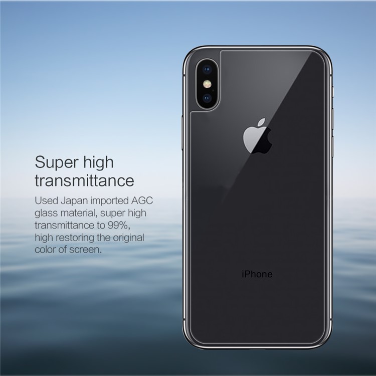 NILLKIN Amazing H for iPhone X Tempered Glass Back Cover Protector Film Anti-explosion-6