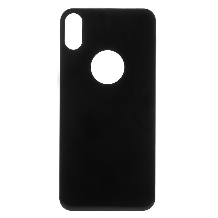 Gebogene Seide Druck Zurück Schutzfolie Für IPhone X - Schwarz-2
