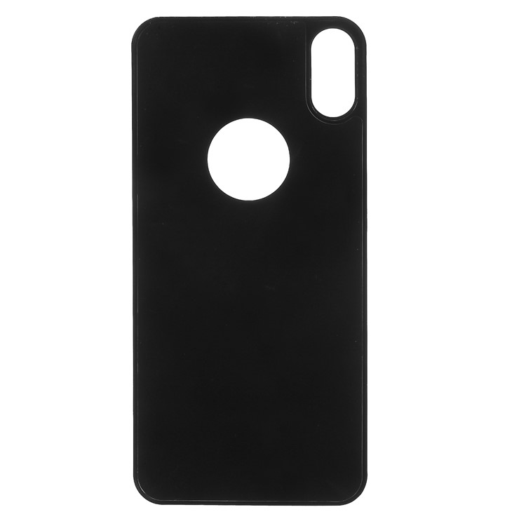 Gebogene Seide Druck Zurück Schutzfolie Für IPhone X - Schwarz-3