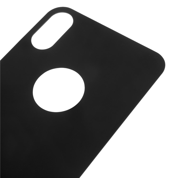 Gebogene Seide Druck Zurück Schutzfolie Für IPhone X - Schwarz-4
