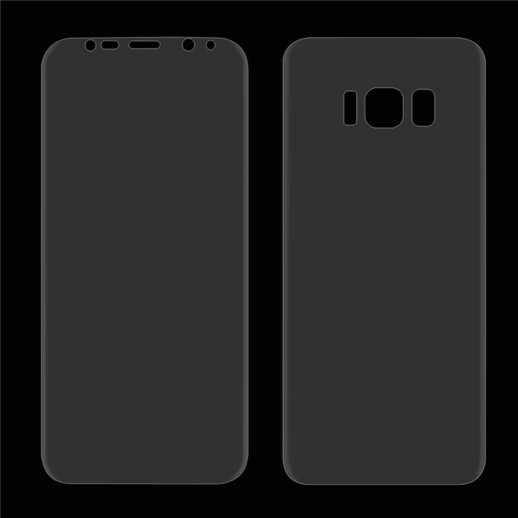 HAT PRINCE Soft PET Curved Full Screen Protector + Back Cover Film for Samsung Galaxy S8 SM-G950-5