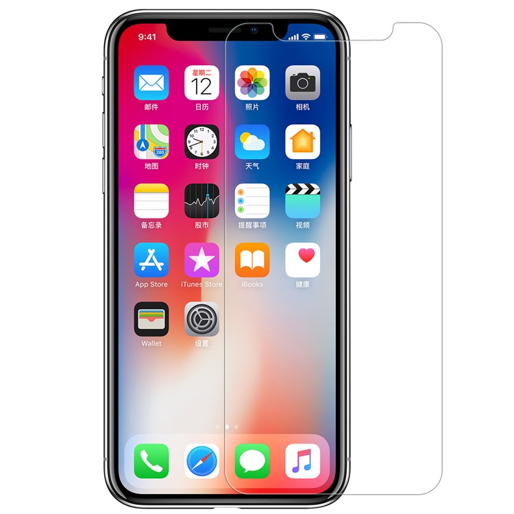 

NILLKIN Супер T + Pro Для IPhone X / 10 HD Ясно Закаленное Стекло Протектор Экрана + Прозрачная Задняя Крышка Фильм, iPhone XS 5.8 inch
