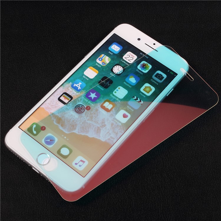 Mirror Effect Full Size Tempered Glass Screen Film for iPhone 8 Plus / 7 Plus - Red-1