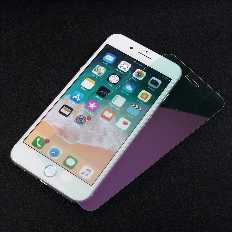 Efecto De Espejo De Cobertura Completa Película De Pantalla De Vidrio Templado Para El Iphone 8 Plus / 7 Plus - Púrpura-1