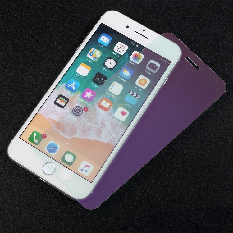 Efecto De Espejo De Cobertura Completa Película De Pantalla De Vidrio Templado Para El Iphone 8 Plus / 7 Plus - Púrpura-2