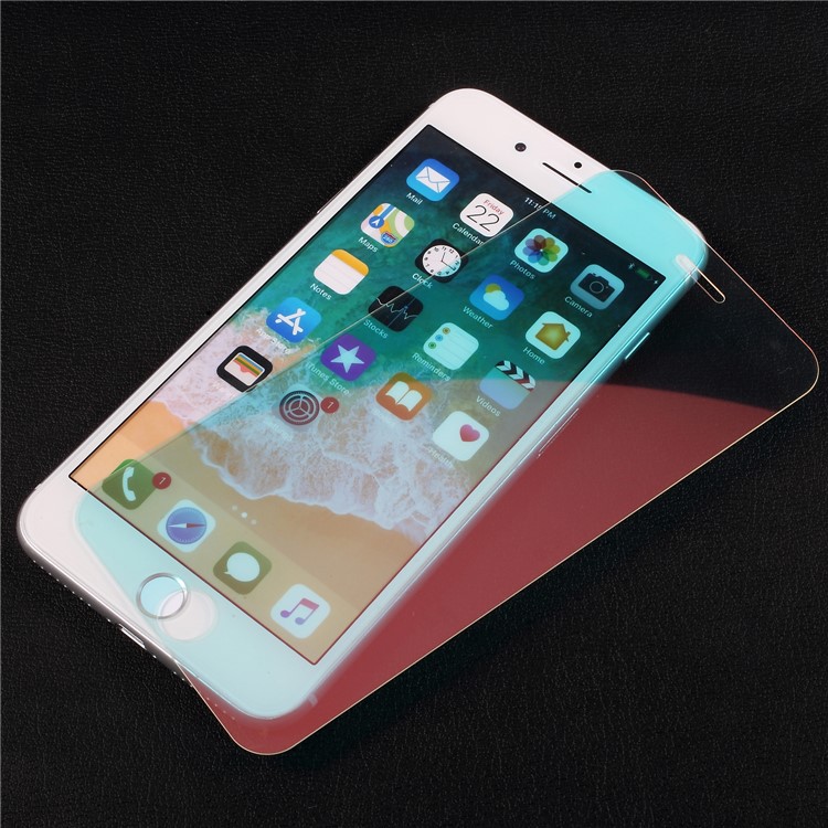 Mirror Effect Full Size Tempered Glass Screen Film for iPhone 8 / 7 - Red-1