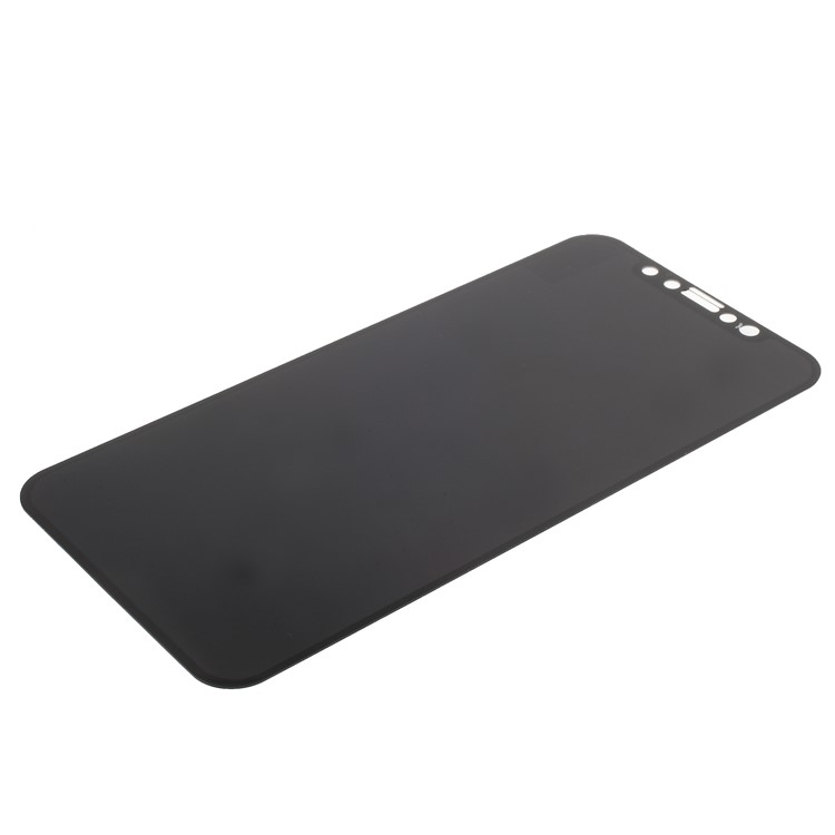 For iPhone X / 10 Silk Print Anti-peep Full Screen Cover Mobile Tempered Glass Protector Film - Black-5