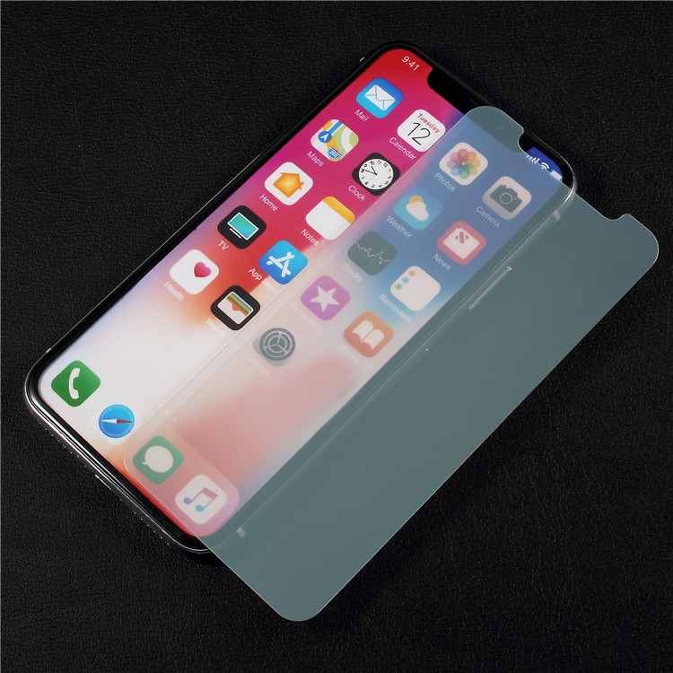Mirror Effect Full Size Tempered Glass Screen Film for iPhone X - Silver-2