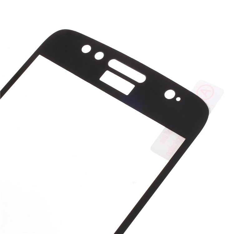 Silk Print Full Screen Tempered Glass Protector Guard Film for Motorola Moto G5S - Black-3