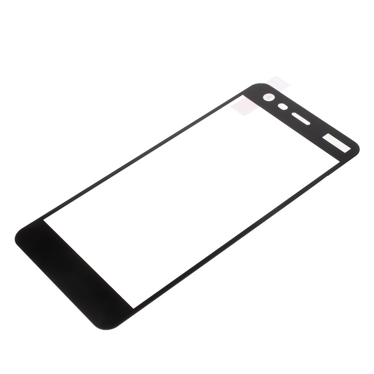Full Size Silk Print Tempered Glass Screen Protector Film for Nokia 2 - Black-5