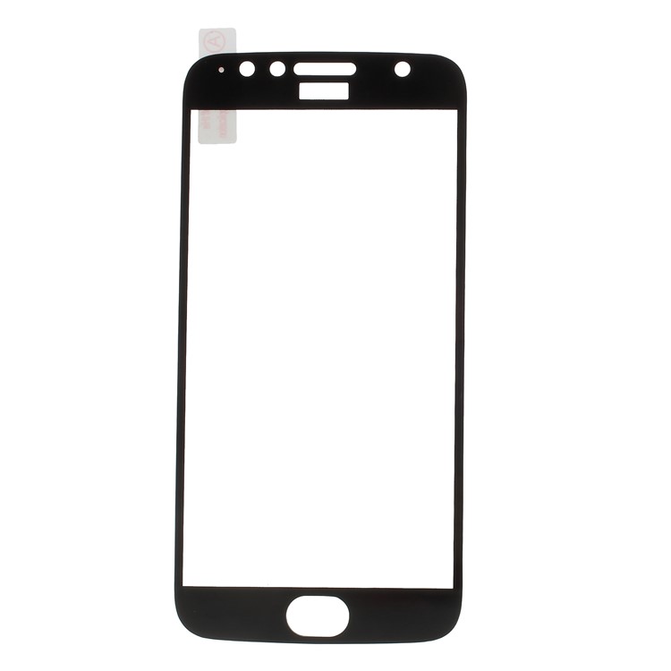 Full Size Silk Print Tempered Glass Screen Protector Film for Motorola Moto G5S Plus - Black-2