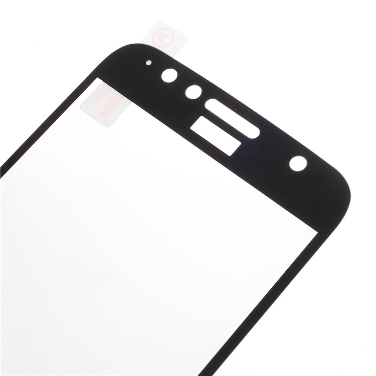 Full Size Silk Print Tempered Glass Screen Protector Film for Motorola Moto G5S Plus - Black-3