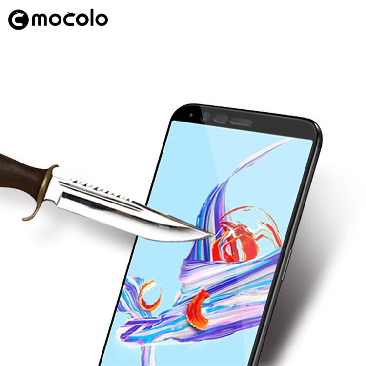 MOCOLO for OnePlus 5T Silk Print Tempered Glass Full Screen Coverage Protector Film-5