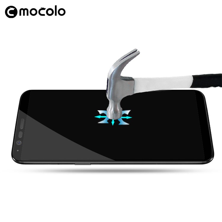 MOCOLO for OnePlus 5T Silk Print Tempered Glass Full Screen Coverage Protector Film-6