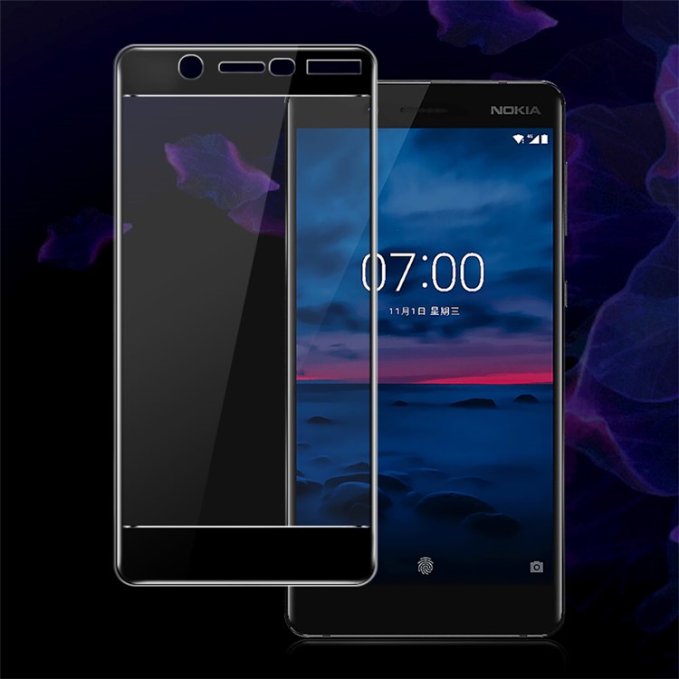 IMAK Complete Coverage Tempered Glass Protector Film for Nokia 7-3