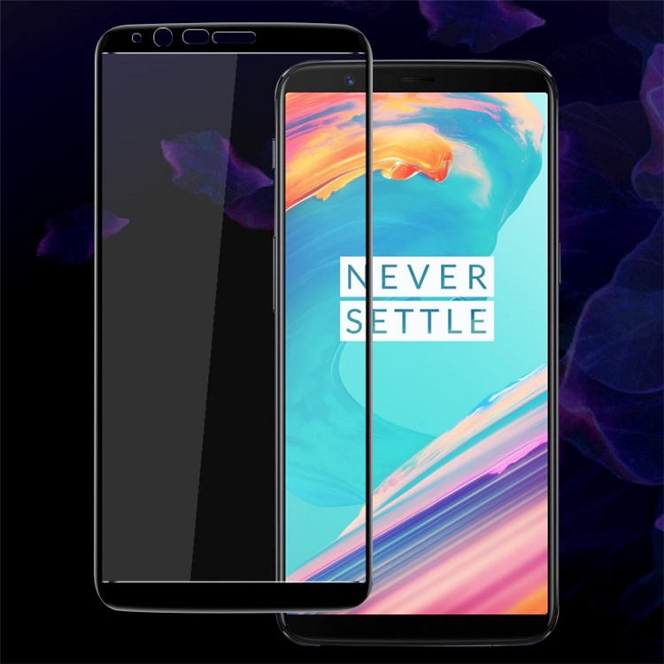 Película Protectora De Pantalla De Vidrio Templado De Cobertura Completa IMAK Para Oneplus 5T - Negro-3