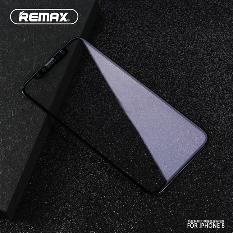 REMAX Caesar Series Complete Covering Tempered Glass Screen Protector for iPhone X - Black-1