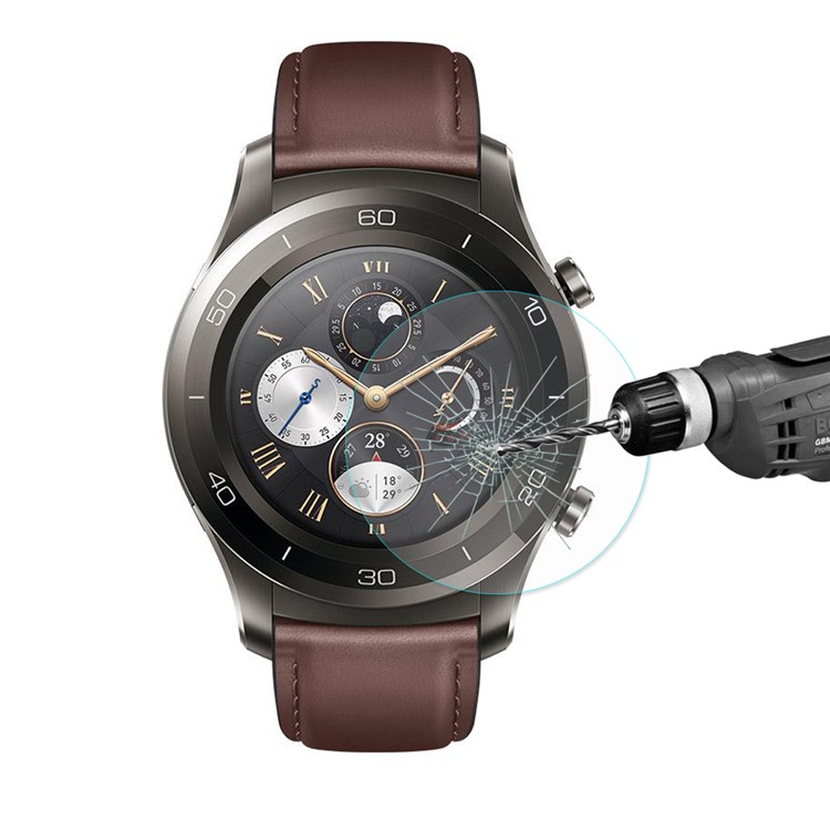 HAT PRINCE 0.2mm 9H 2.15D Arc Edge Tempered Glass Screen Protector for Huawei Watch 2 Pro-1