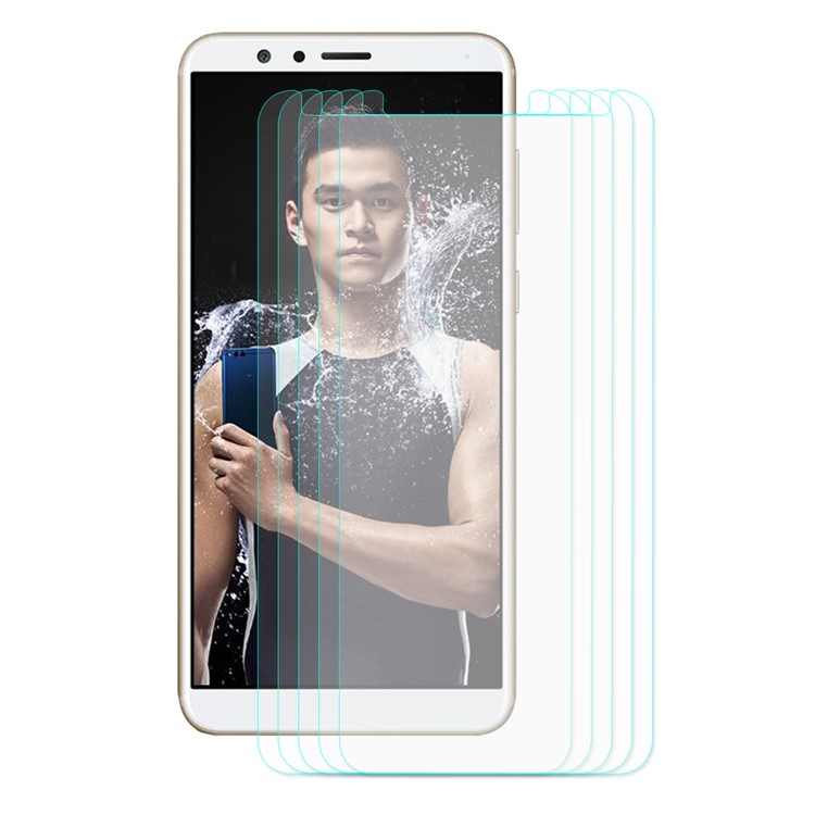 5Pcs/Set HAT PRINCE for Huawei Honor 7X 0.26mm 9H 2.5D Tempered Glass Screen Protector Film-2