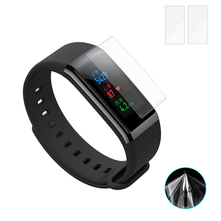 HAT PRINCE Soft TPU Screen Protector Guard Films for Huami Amazfit (2Pcs/Set)-1