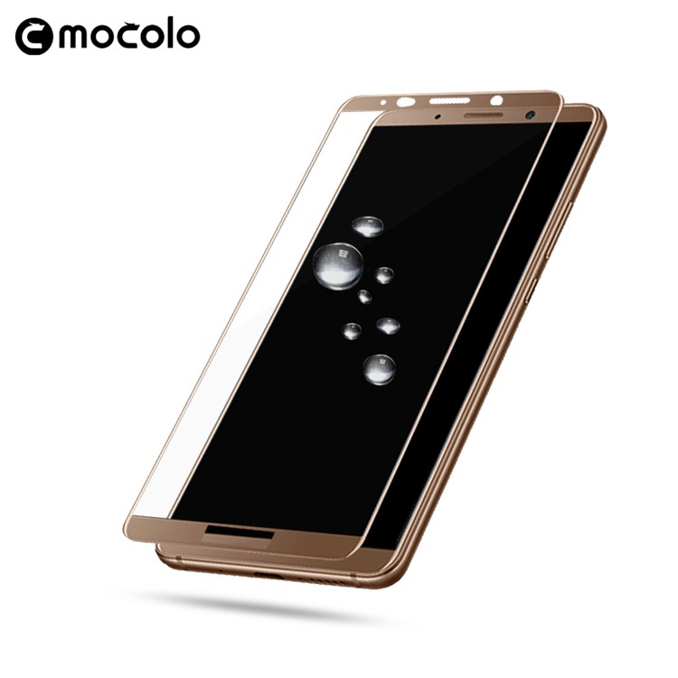 

MOCOLO Шелк Печать Полный Охват Закаленное Стекло Экран Фильм Для Huawei Mate 10 Pro - Золото, Huawei Mate 10 Pro