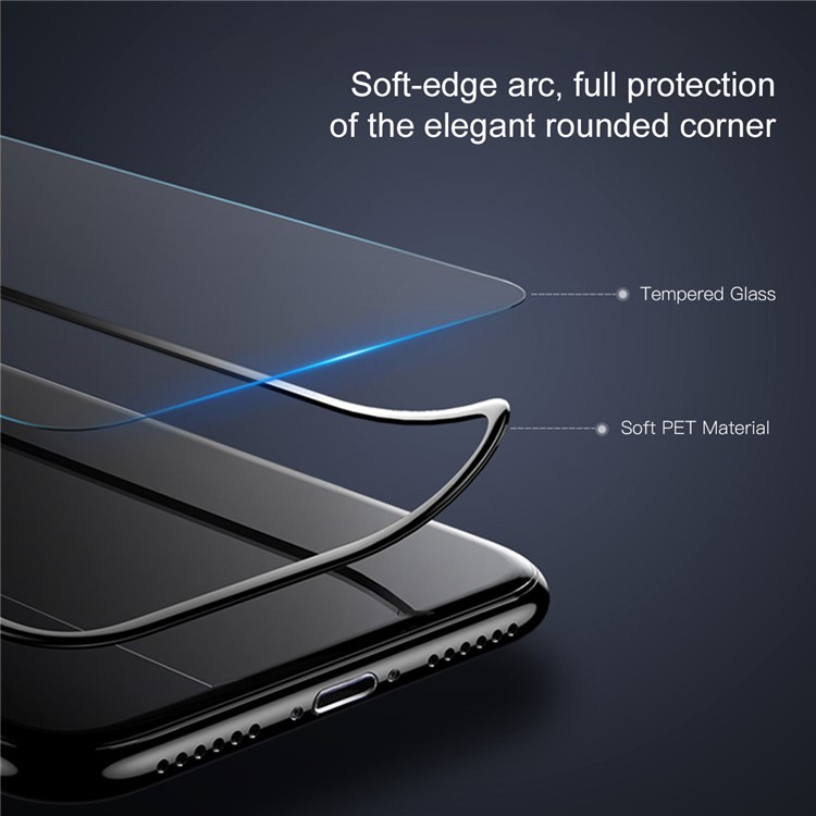 BASEUS 3D 0,23 Mm Weiche PET Vollbild Gehärtetem Glas Schutz Für IPhone X / 10-8