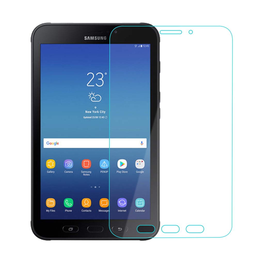 Filme De Protetor De Tela De Vidro Temperado De Borda De Arco De 0,3 Mm Para Samsung Galaxy Tab Active 2 8,0 T395-1